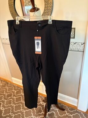 Black women’s Stretch Dress Pants - XXL fits larger stretch quality slim leg